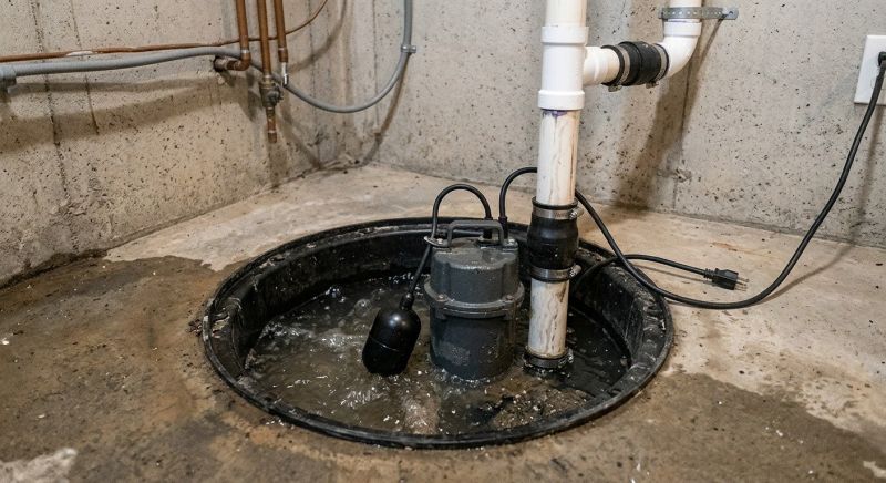 Sump Pump Relocation in West Des Moines, IA